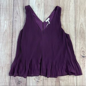 Gentle Fawn Pleated Kinsley Tank Top NWT! Small